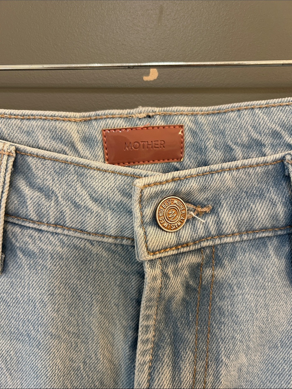 MOTHER Lil Hustler Roller Skimp Fray Bring The Cooler Wide Leg Frayed Hem Jeans - Picture 2 of 5